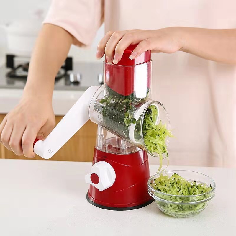 SpinSlice 3-in-1 Rotary Veggie Slicer & Cheese Grater