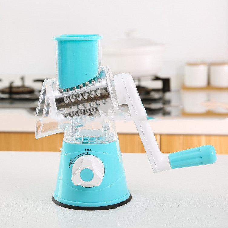 SpinSlice 3-in-1 Rotary Veggie Slicer & Cheese Grater