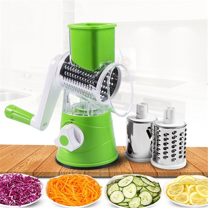 SpinSlice 3-in-1 Rotary Veggie Slicer & Cheese Grater