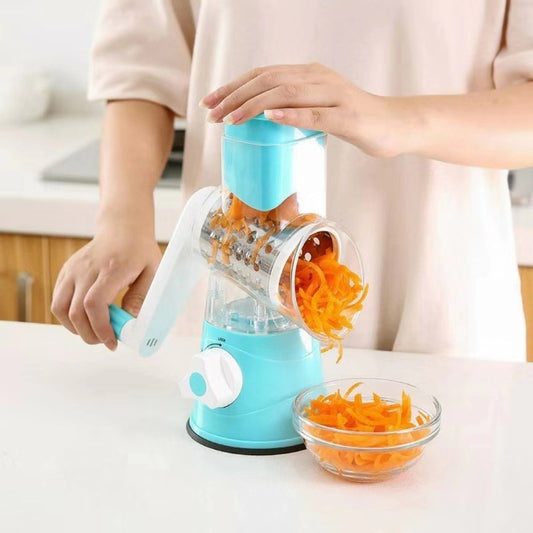SpinSlice 3-in-1 Rotary Veggie Slicer & Cheese Grater
