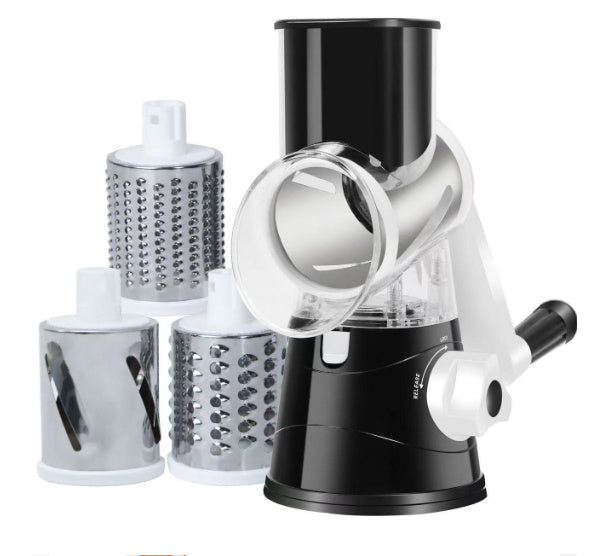 SpinSlice 3-in-1 Rotary Veggie Slicer & Cheese Grater